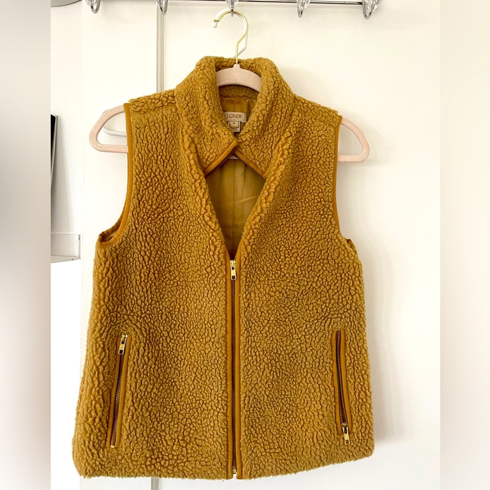 J Crew Sherpa Vest
